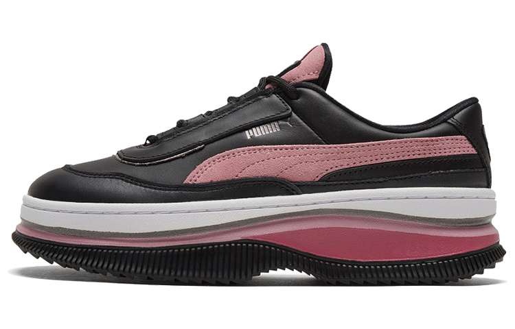 PUMA Deva Mixed Metallic White/Black/Pink Casual Platform Sneakers Women's