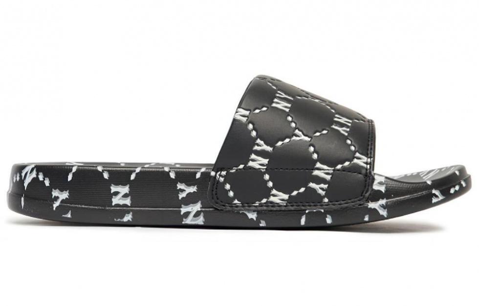 MLB Slipper Slip-Resistant Abrasion-Resistant Slide Slippers Unisex Black