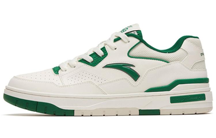Anta Flame 4.0 Anti-Slip Wear-Resistant Low-Top Skateboard Shoes Men's White Green
