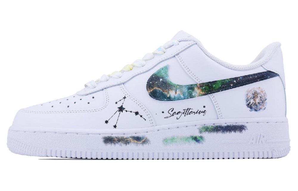 Nike Air Force 1 Sagittarius SDS Thermal Coverage Low Top Skateboard Shoes Men's White