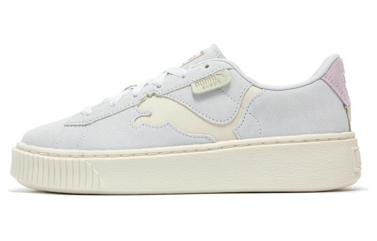 Puma Women's Suede Platform 'Cutout - Silver Mist Grape'