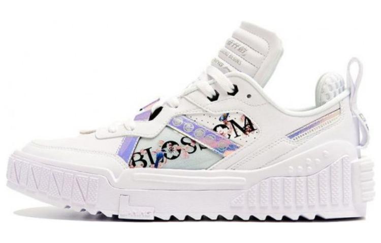 LiNing 001 Unblock Durable Breathable Low-Top Skateboard Shoes Women's White