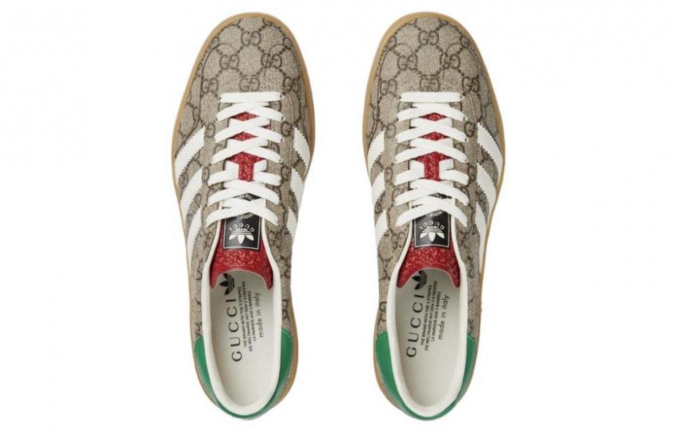Adidas Originals x GUCCI GAZELLE Stylish Skateboarding Shoes Men's Ebony купить в интернет-магазине Yoocart с быстрой доставкой по России.