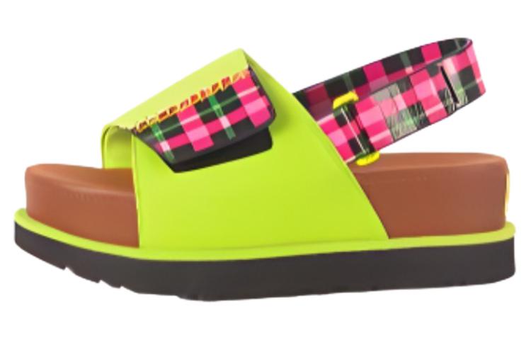 SHUTING QIU x UGG Beach Sandals Women's Green Brown