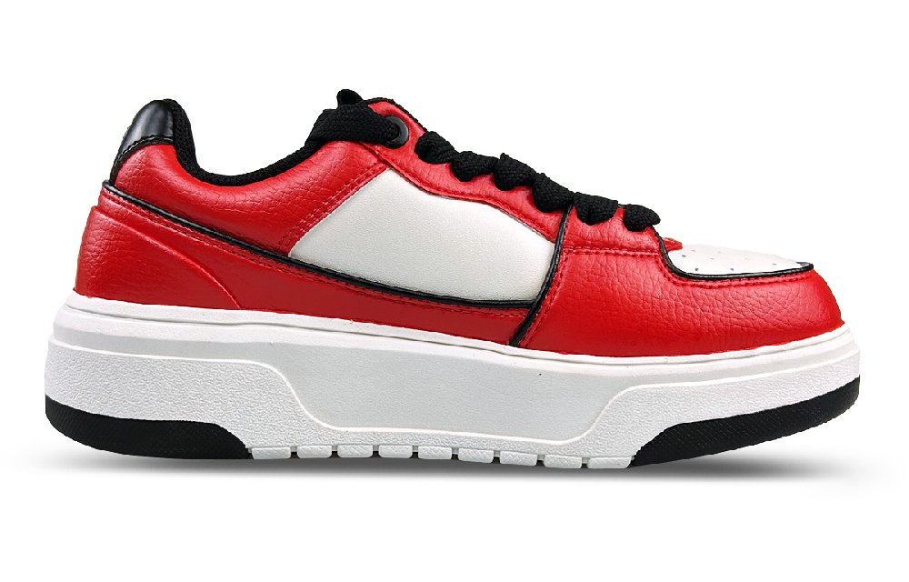 MLB Chunky Liner Impact Resistant Quick Dry Low-Top Skateboard Shoes Unisex Red White Black