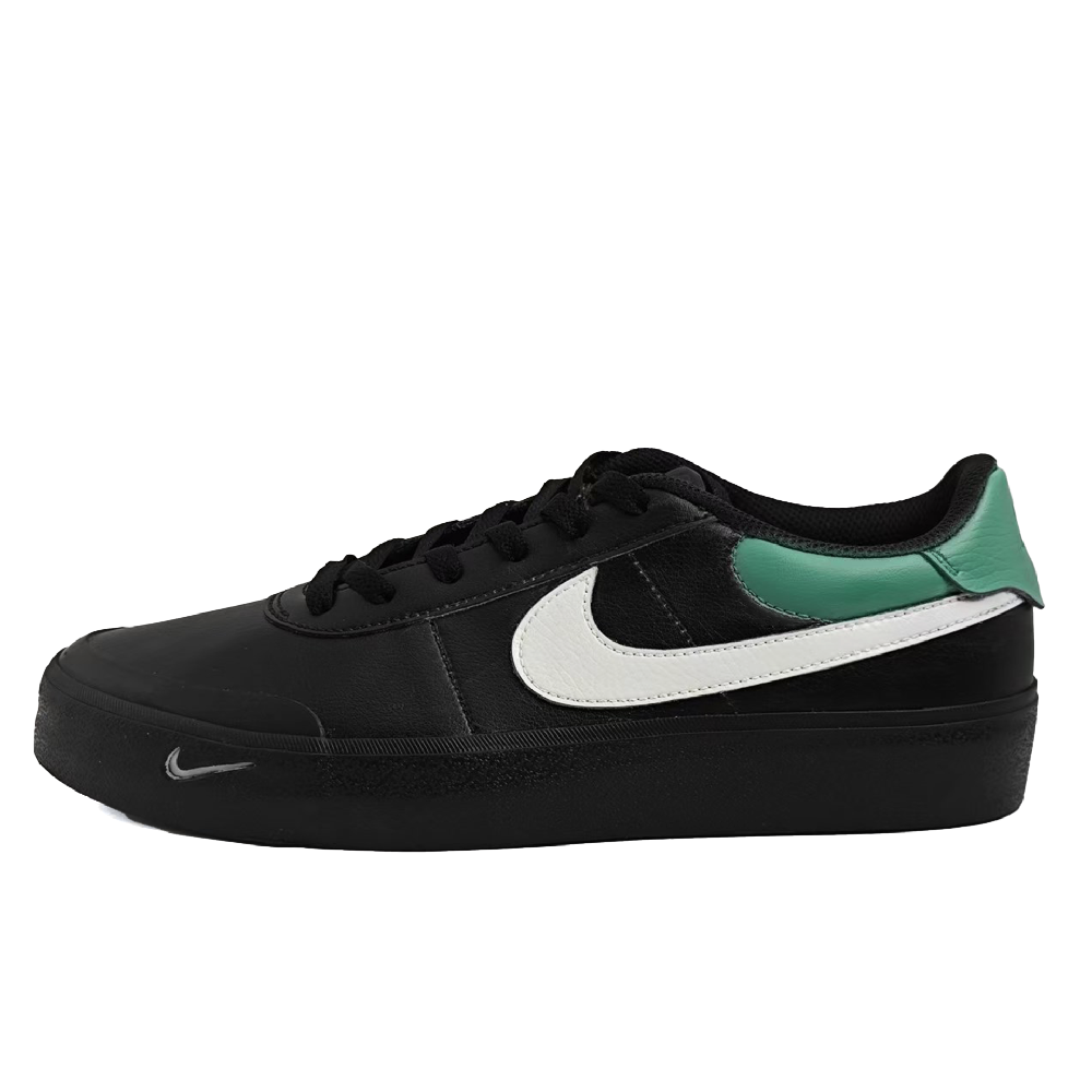 Nike Court Shot Top Green Anti Slip And Wear Resistant Lightweight Low Top Skateboard Shoes Unisex Black Green