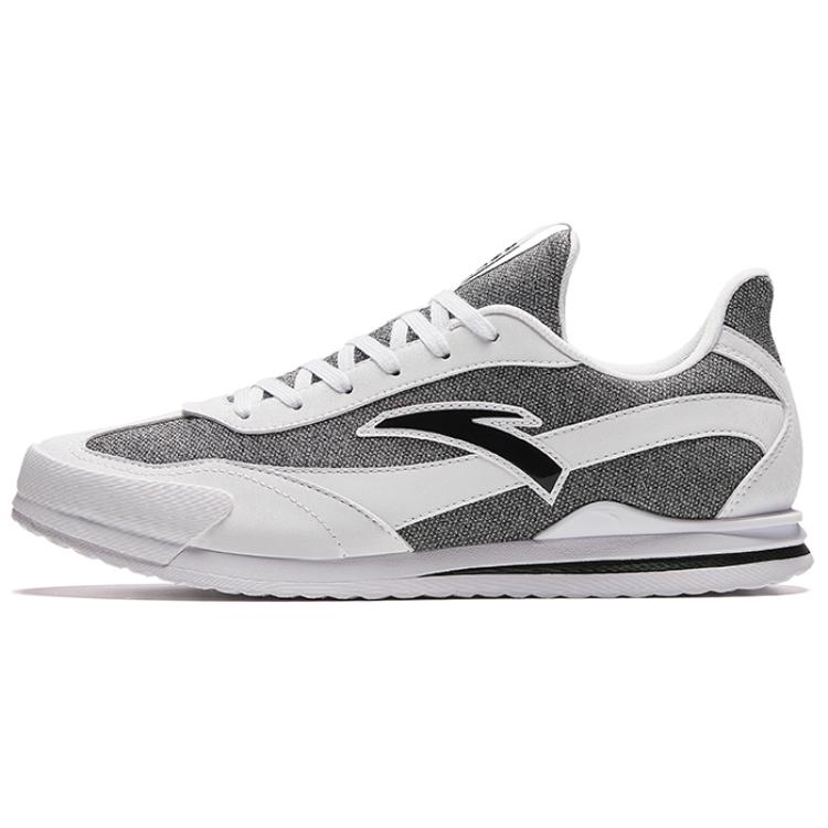 Anta Cushioning Wear-Resistant Low-Top Casual Shoes Men's Black White