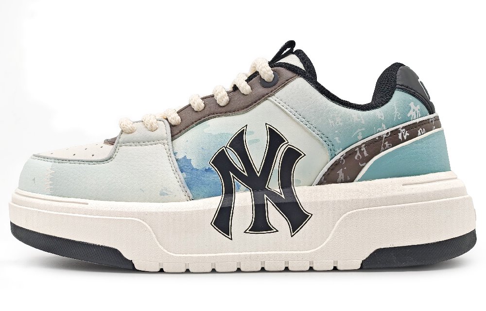 MLB Chunky Liner Low-Top Skateboard Shoes Unisex Blue-Teal
