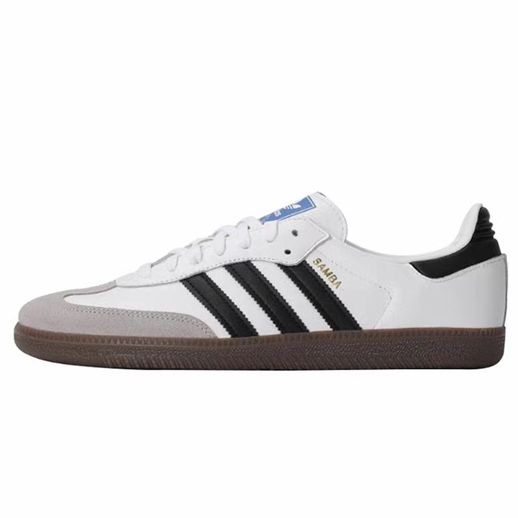 Adidas Originals SAMBA OG Anti Slip Wear Resistant Low Top Skateboard Shoes Unisex Black White