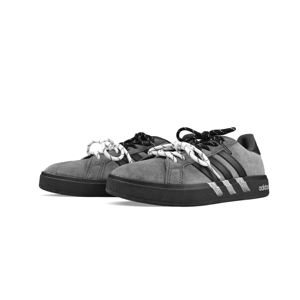 Adidas Grand Court Base 00s Low top Skateboard Shoes Unisex Gray купить в интернет-магазине Yoocart с быстрой доставкой по России.
