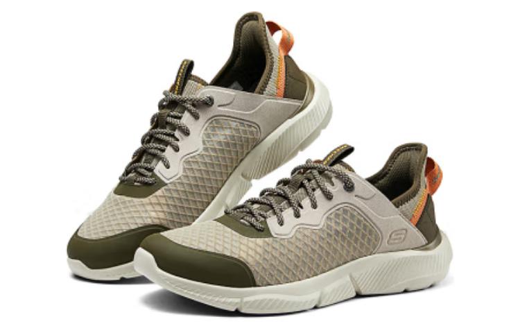 Skechers Ingram Cushioning Abrasion Resistant Breathable Coverage Support Rebound Mid top Casual Shoes Men's Gray Green купить в интернет-магазине Yoocart с быстрой доставкой по России.