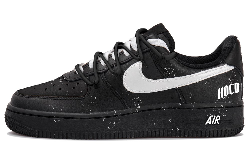 Nike Air Force 1 Impact Resistance Low Top Skateboard Shoes Women's Black White