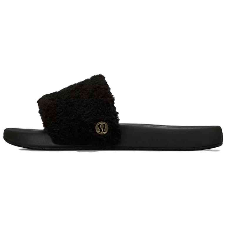 Lululemon Restfeel Slide Slip Resistant Abrasion Resistant Slide Slippers Women's Black