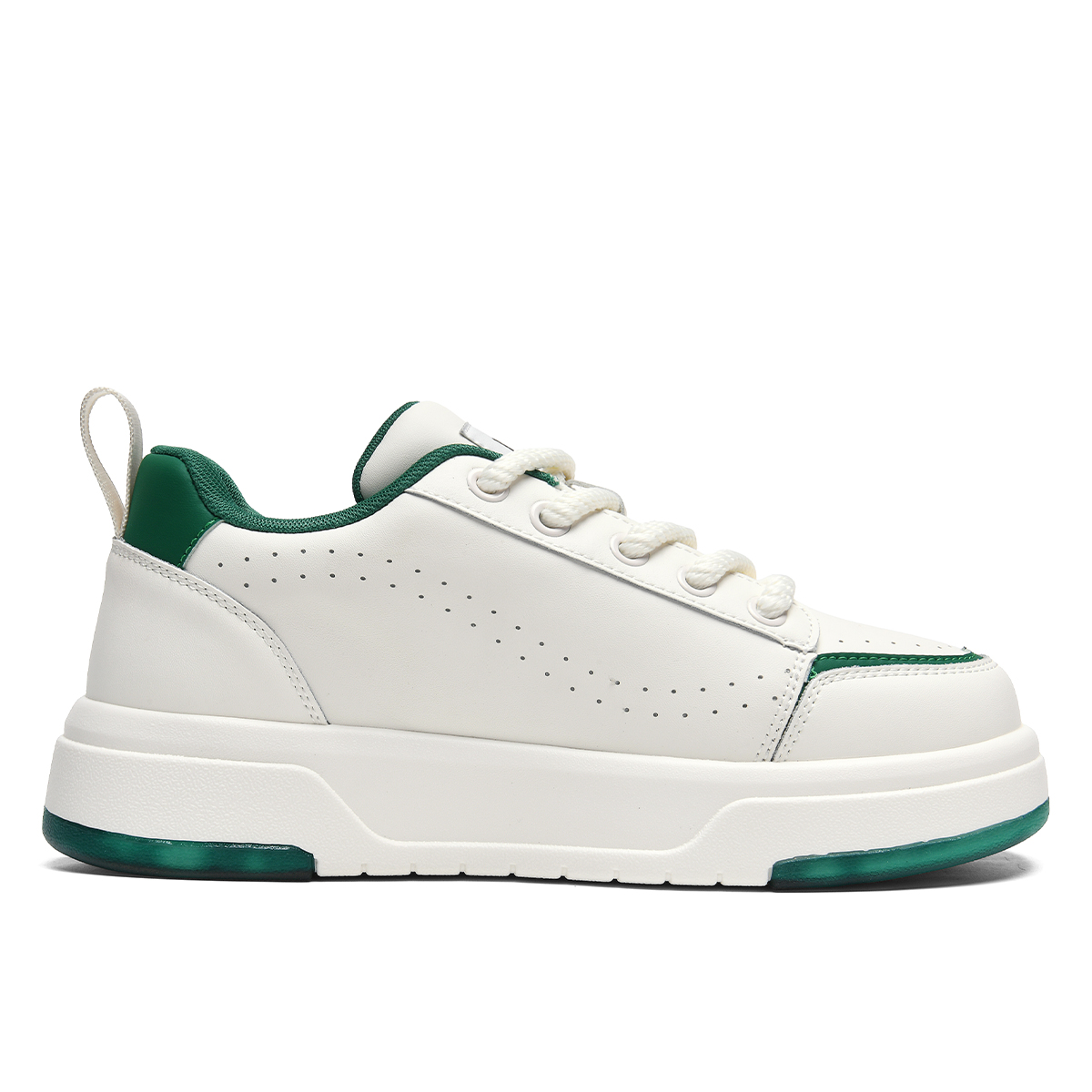 Lee Trendy Versatile, Fashion Minimalist Style White Sneakers Low Top Skateboard Shoes Men's