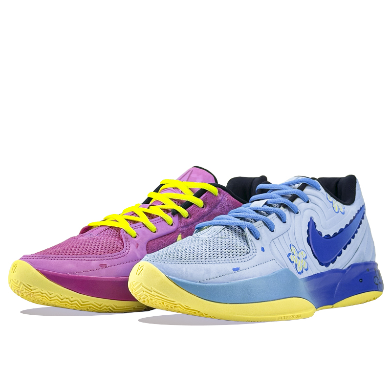 Nike Ja 2 Low Top Basketball Shoes Unisex Pink Blue
