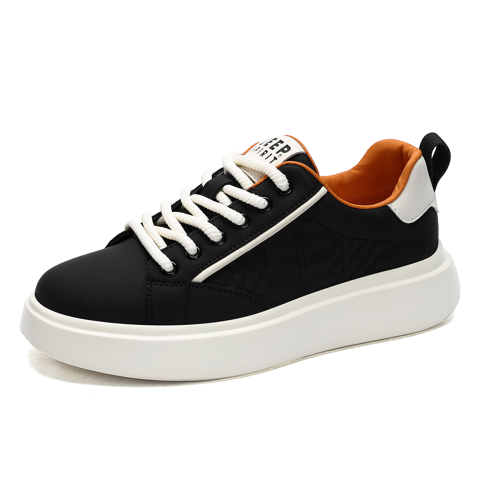JEEP SPIRIT Low Top Skateboard Shoes Men's Black купить в интернет-магазине Yoocart с быстрой доставкой по России.