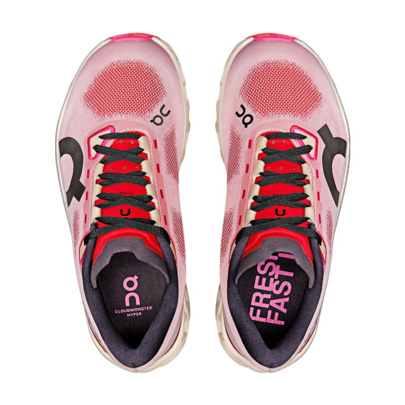 On Running CloudmOnster Hyper Red Cream Women's