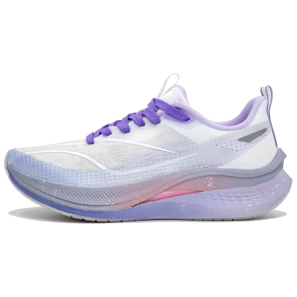 LiNing Red Hare 7 Pro Abrasion Resistant Slip Resistant Low Top Casual Running Shoes Men's White Purple