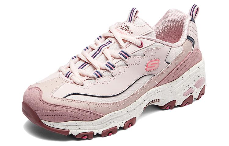 Skechers D'LITES 1.0 Cushioned Wear-Resistant Breathable Low-Top Casual Shoes Women's Pink