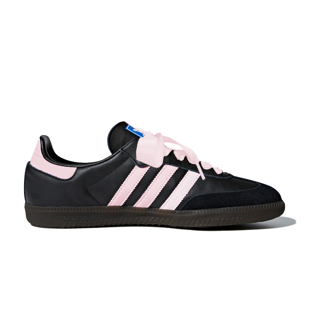 Adidas Originals SAMBA OG Slip Resistant Low Top Skateboard Shoes Unisex Black Pink