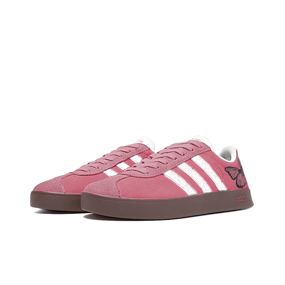 Adidas Neo VL Court Lifestyle Anti Slip Wear Resistant Low Top Skateboard Shoes Unisex Pink White купить в интернет-магазине Yoocart с быстрой доставкой по России.