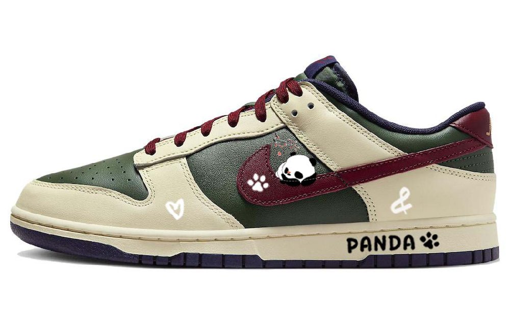 Nike Dunk Skateboard Shoes Men Low-Top Green/Brown