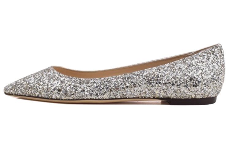 Jimmy Choo ROMY Flat Shoes Women's Champagne Gold