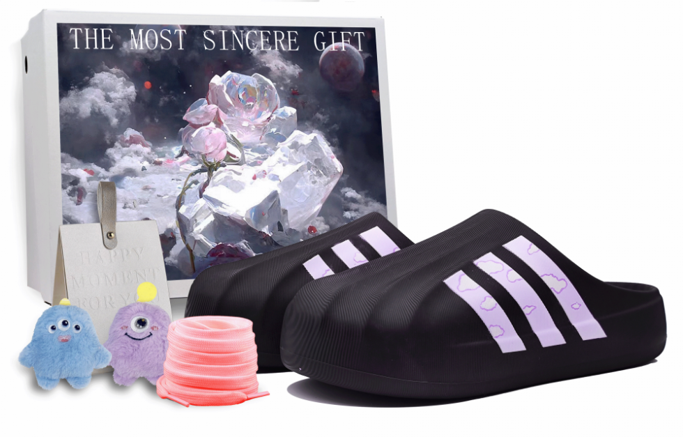 Adidas Originals AdiFOM Superstar Abrasion-Resistant Wrap-toe Slippers Unisex Purple