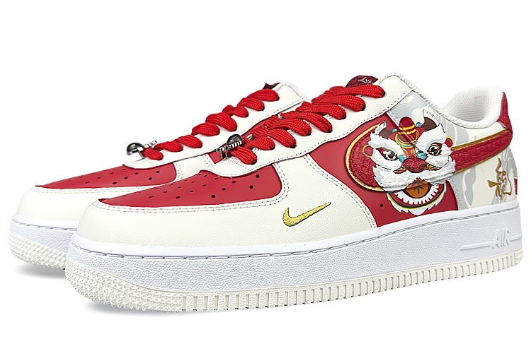 Nike Air Force 1 Low Top Skateboard Shoes Unisex Red Gray купить в интернет-магазине Yoocart с быстрой доставкой по России.