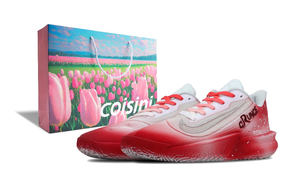 Nike Precision 7 Cushioning Slip Resistant Coverage Low Top Basketball Shoes Men's Red White