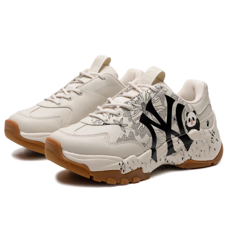 MLB Big Ball Chunky Sneakers Unisex Low Top White/Brown