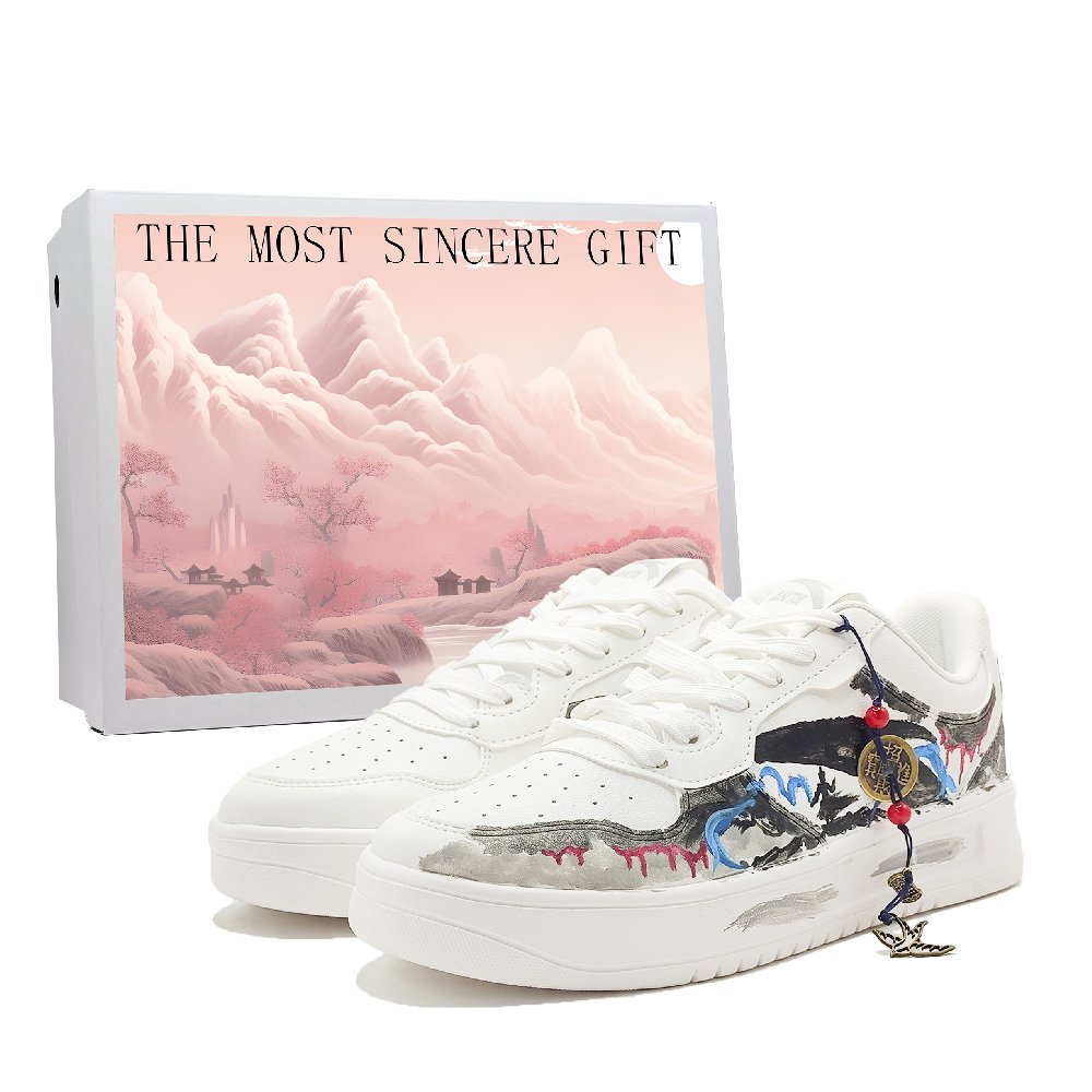 Anta Abrasion Resistant, Lightweight, And Breathable Low Top Skateboard Shoes Women's White