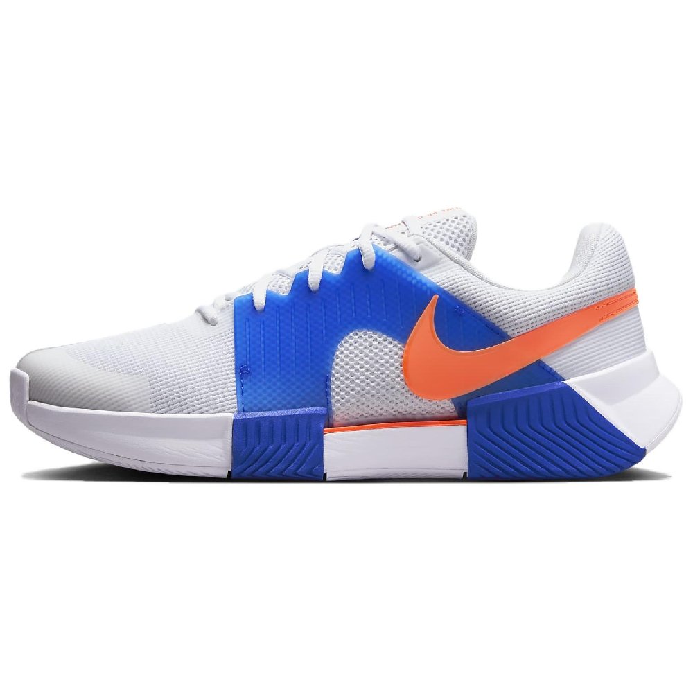 Nike GP Challenge 1 Low Top Tennis Shoes Men's White Blue Orange