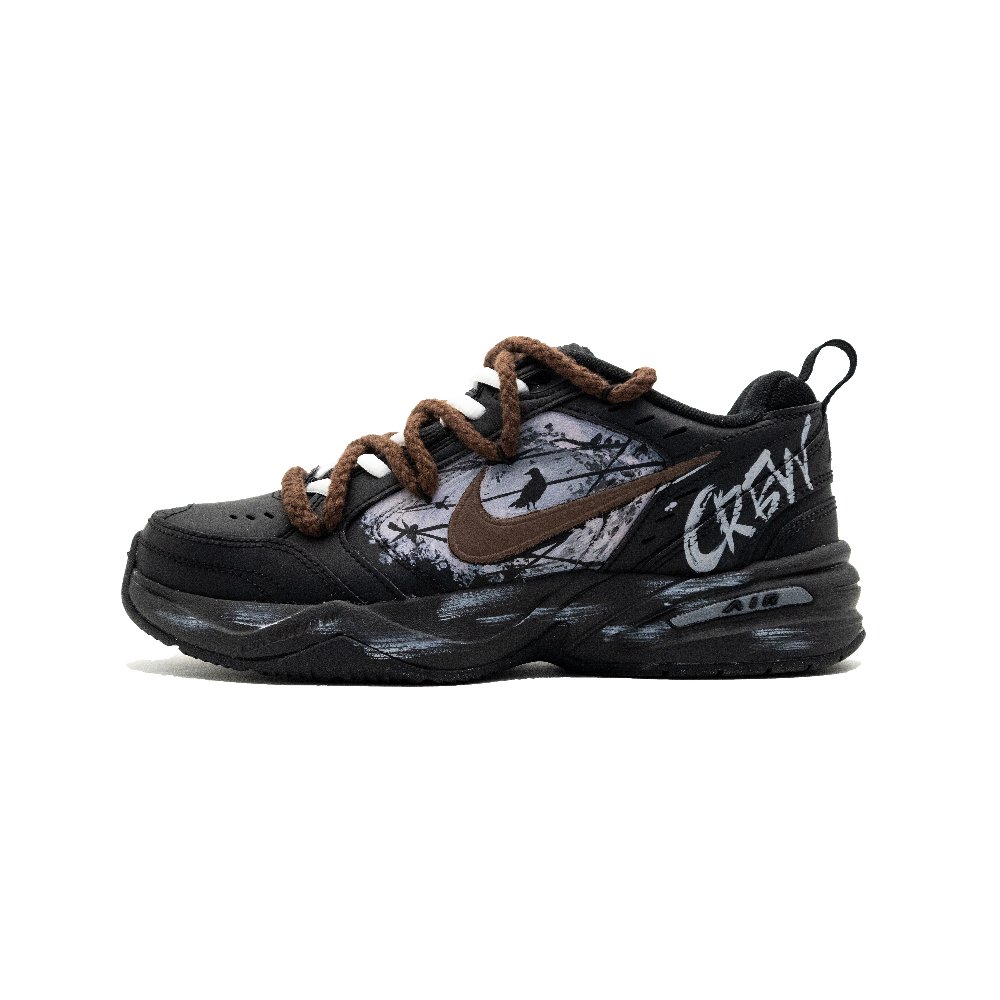 Nike Air Monarch 4 Low Top Chunky Sneakers Unisex Black