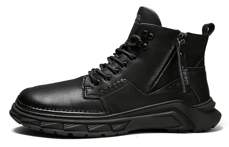 Jeep Martin Boots Men Black