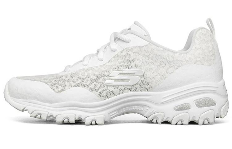 Skechers D'Lites 1.0 Fashion Low Chunky Shoes White Women's