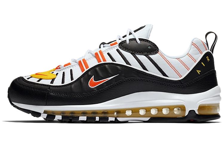 Nike Air Max 98 Black White Yellow Crimson