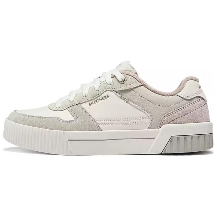 Skechers Casual Anti Slip Wear Resistant Low Top Skateboard Shoes Women's Ecru