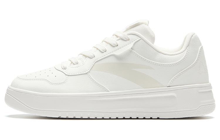 Anta Relaxed Slip Resistant Shock Absorbers Low Top Skateboard Shoes Men's White