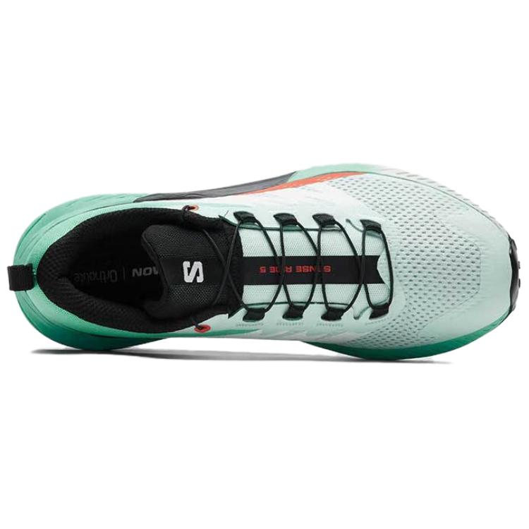 SALOMON Sense Ride 5 Slip-Resistant Breathable Low-Top Running Shoes Women's Gulf Green