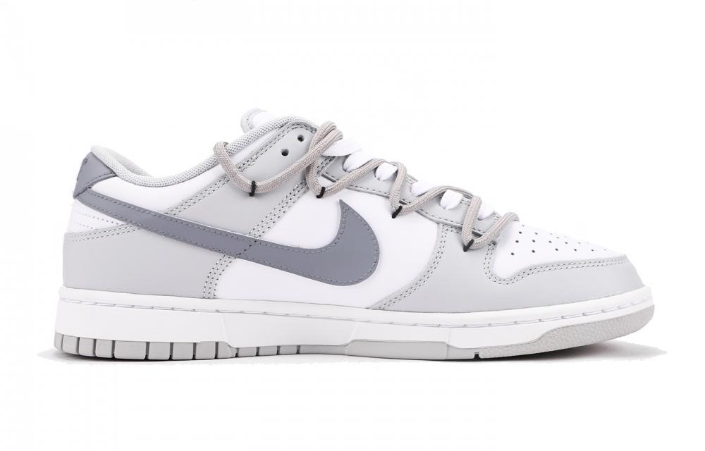 Nike Dunk Skateboard Shoes Men Low-Top White Gray