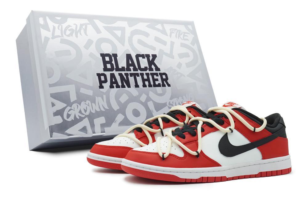Nike Dunk Low-Top Skateboard Shoes GS Red
