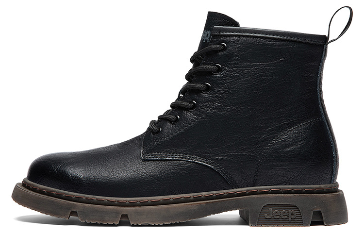 Jeep Martin Boots Men Black