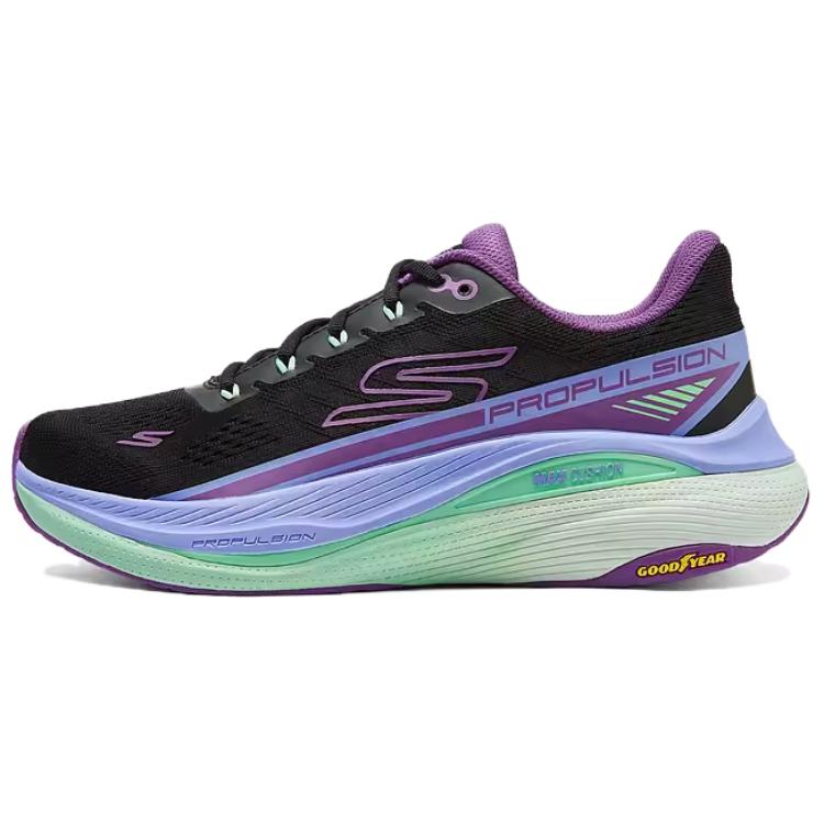 Skechers WOMEN'S GO Series Breathable Support Low-Top Casual Running Shoes Women's Black Purple