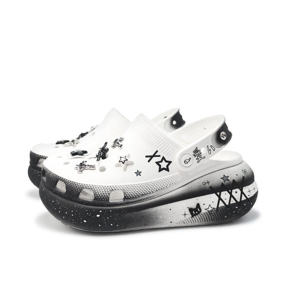 Crocs Crush Clog Clogs Unisex Black White