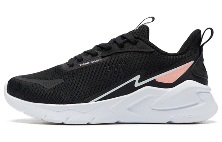 361° Abrasion Resistant Breathable Low Top Running Shoes Women's Black White