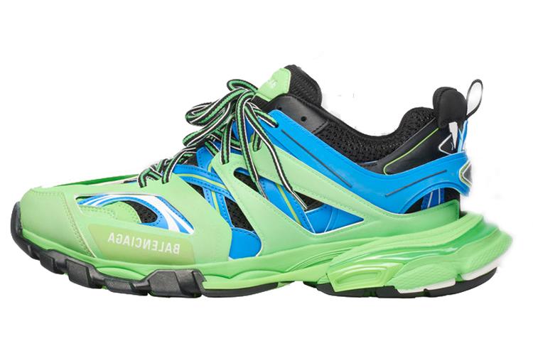 Balenciaga Track Trainers Green Blue