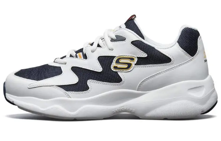 Skechers D'Lites Airy Low Running Shoes White/Blue