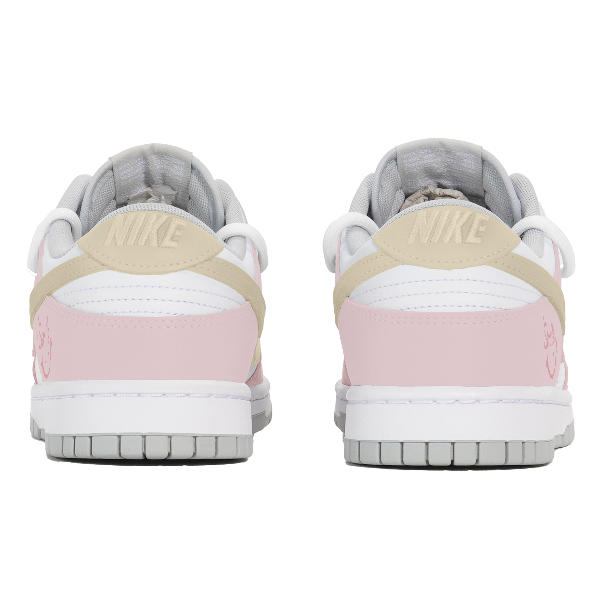 Nike Dunk Slip Resistant Low Top Skateboard Shoes Women's White Pink Yellow купить в интернет-магазине Yoocart с быстрой доставкой по России.