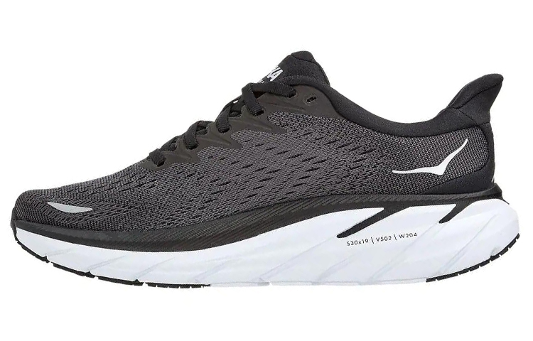 HOKA ONE ONE Clifton 8 Black White Women's